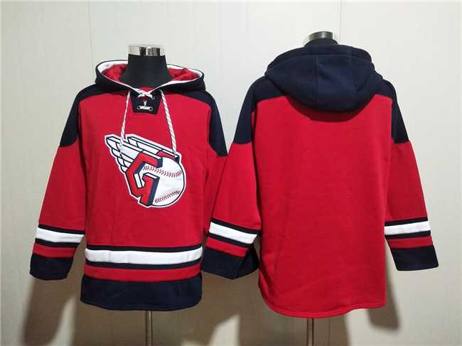 Men's Cleveland Guardians Blank Red Lace-Up Pullover Hoodie,We sell and wholesale Men's Cleveland Guardians Blank Red Lace-Up Pullover Hoodie on line form chian!